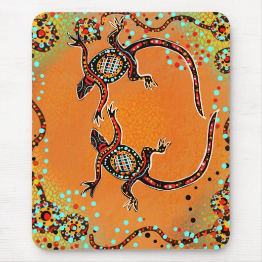 AUSTRALIEN KUNST MOUSEPAD (Vorne)