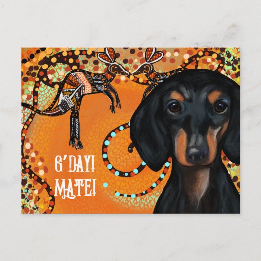 AUSTRALIEN KUNST POSTKARTE (Vorderseite)