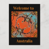 AUSTRALIEN KUNST    POSTKARTE (Vorderseite)