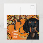 AUSTRALIEN KUNST POSTKARTE (Vorne/Hinten)