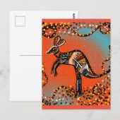 AUSTRALIEN KUNST POSTKARTE (Vorne/Hinten)