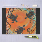 AUSTRALIEN KUNST SEIDENPAPIER (Handwerk)