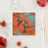 AUSTRALIEN KUNST SERVIETTE (Beispiel)