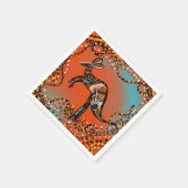 AUSTRALIEN KUNST SERVIETTE (Ecke)