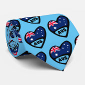 Australien Land Code Flaggenmitte AUS Krawatte (Gerollt)