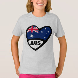Australien Land Code Flaggenmitte AUS T-Shirt