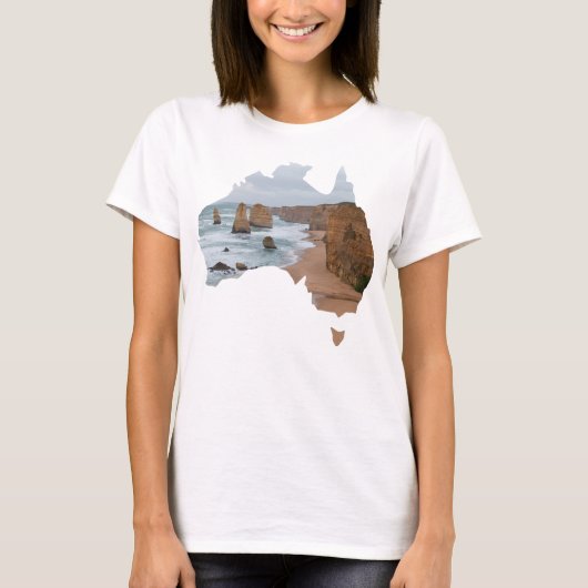 Australien Land Form Apostel Great Ocean Road T-Shirt (Vorderseite)