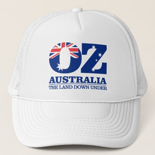 Australien "Land of OZ" Truckerkappe (Vorderseite)
