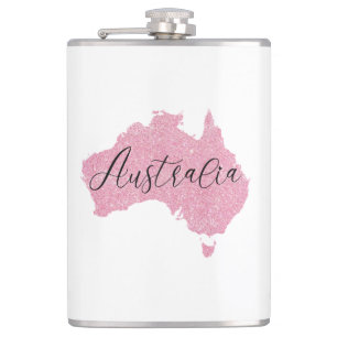 Australien Land schimmert Farbe Flachmann