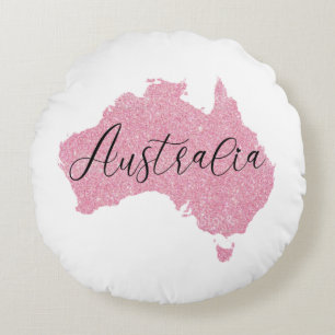 Australien Land schimmert Farbe Rundes Kissen
