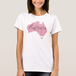 Australien Land schimmert Farbe T-Shirt