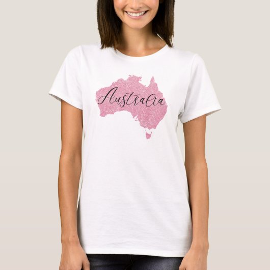 Australien Land schimmert Farbe T-Shirt (Vorderseite)