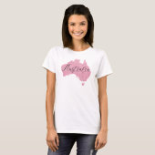 Australien Land schimmert Farbe T-Shirt (Vorne ganz)