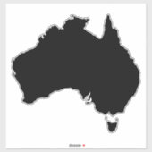 Australien Land XL Aufkleber (Blatt)