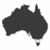 Australien Land XL Aufkleber (Vorderseite)