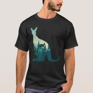 Australien Landscape Animal Zoo Animal Kangaroo T-Shirt