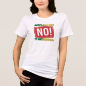 Australien lehnt Antisemitismus ab Tri-Blend Shirt (Vorderseite)