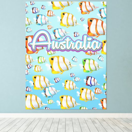 Australien Leinwanddruck (Insitu (Holzboden))