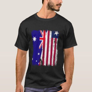 Australien Liberia Halbflagge Australischer Liberi T-Shirt