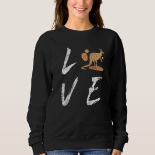 Australien Liebe Kangaroo Straya Outback Sydney Me Sweatshirt