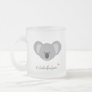 Australien Liebe niedlich koala Illustration Mattglastasse