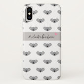 Australien Liebe Rosa Herz Koala Muster Case-Mate iPhone Hülle (Rückseite)