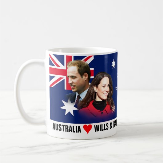 Australien-Lieben William u. Kate Tasse (Links)