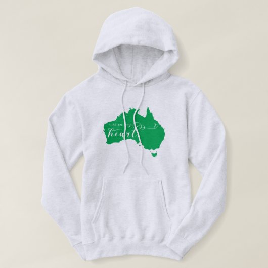 Australien liegt mir im Herzen Hoodie (Design vorne)