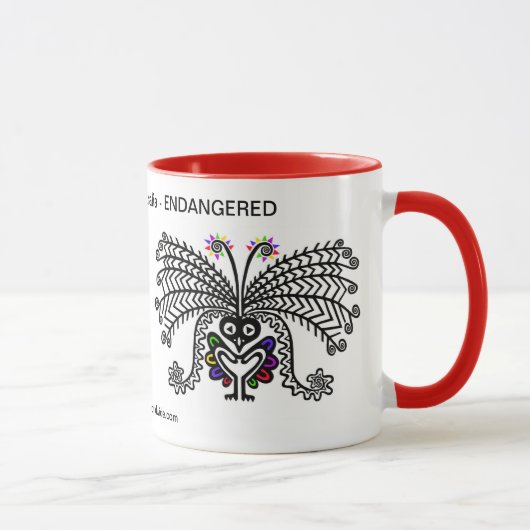 Australien - Lyre BIRD - Erhaltung der Ökologie Tasse (Rechts)