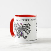 Australien - Lyre BIRD - Erhaltung der Ökologie Tasse (Vorderseite Links)