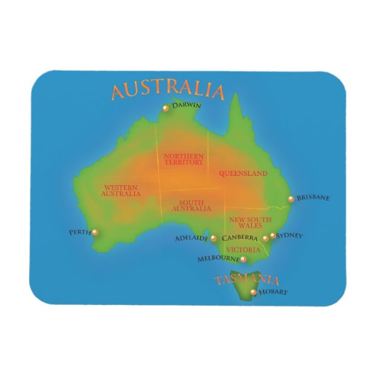Australien Magnet (Horizontal)