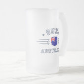 Australien Mattglas Bierglas (VorderseiteRechts)