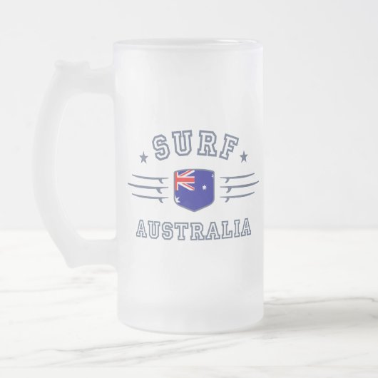 Australien Mattglas Bierglas (Links)