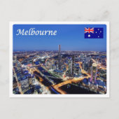 Australien - Melbourne by Night - Postkarte (Vorderseite)