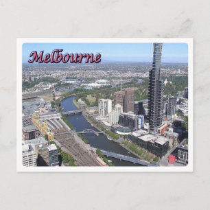 Australien - Melbourne - Fluss Yarra - Postkarte