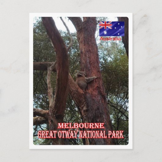 Australien - Melbourne - Great Otway - Postkarte (Vorderseite)