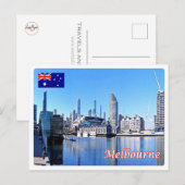 Australien - Melbourne - Hafen - Postkarte (Vorne/Hinten)