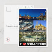 Australien - Melbourne - I Liebe - Postkarte (Vorne/Hinten)