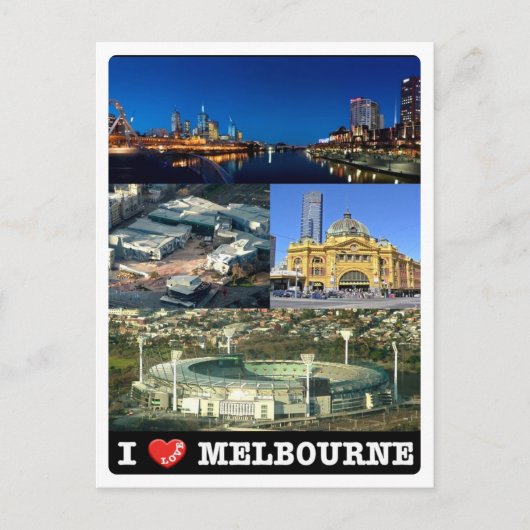 Australien - Melbourne - I Liebe - Postkarte (Vorderseite)