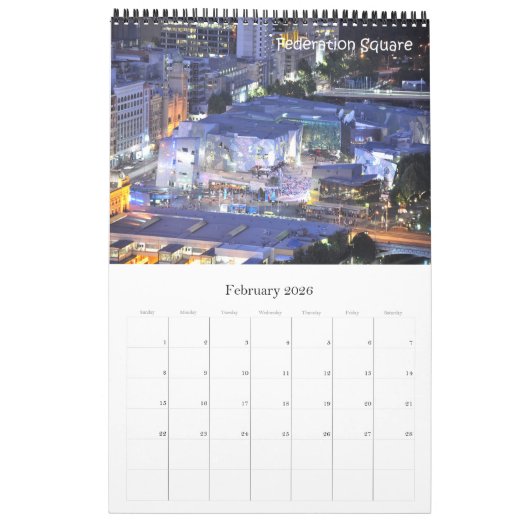 Australien - Melbourne - Kalender (Feb 2026)