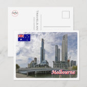 Australien - Melbourne - Queens Bridge - Postkarte (Vorne/Hinten)