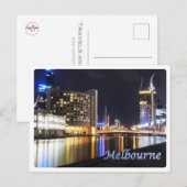 Australien - Melbourne - Reflectin - Postkarte (Vorne/Hinten)