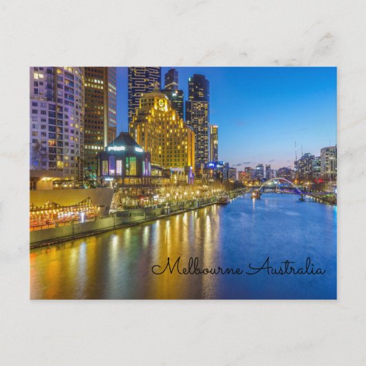 Australien Melbourne yarra River Postkarte (Vorderseite)