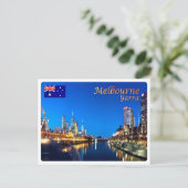 Australien - Melbourne - Yarra Twilght Postkarte (Stehend Vorderseite)