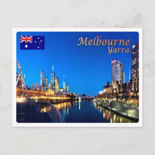 Australien - Melbourne - Yarra Twilght Postkarte