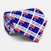 Australien mit Name Neck Tie gefickt Krawatte (Gerollt)