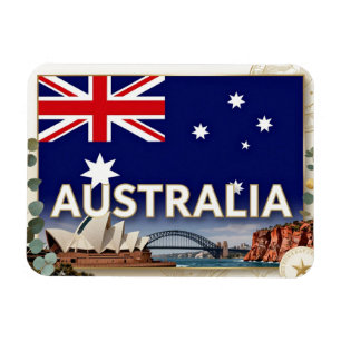 AUSTRALIEN Moderne nationale Identität Magnet
