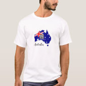 Australien - Moderner QR-T - Shirt, australische F T-Shirt (Vorderseite)
