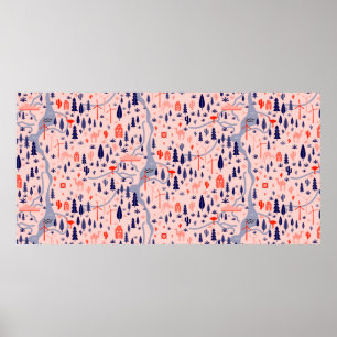 Australien Muster nahtlos Design. Dekorationstext Poster