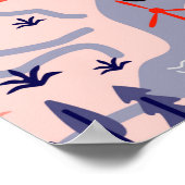 Australien Muster nahtlos Design. Dekorationstext Poster (Ecke)